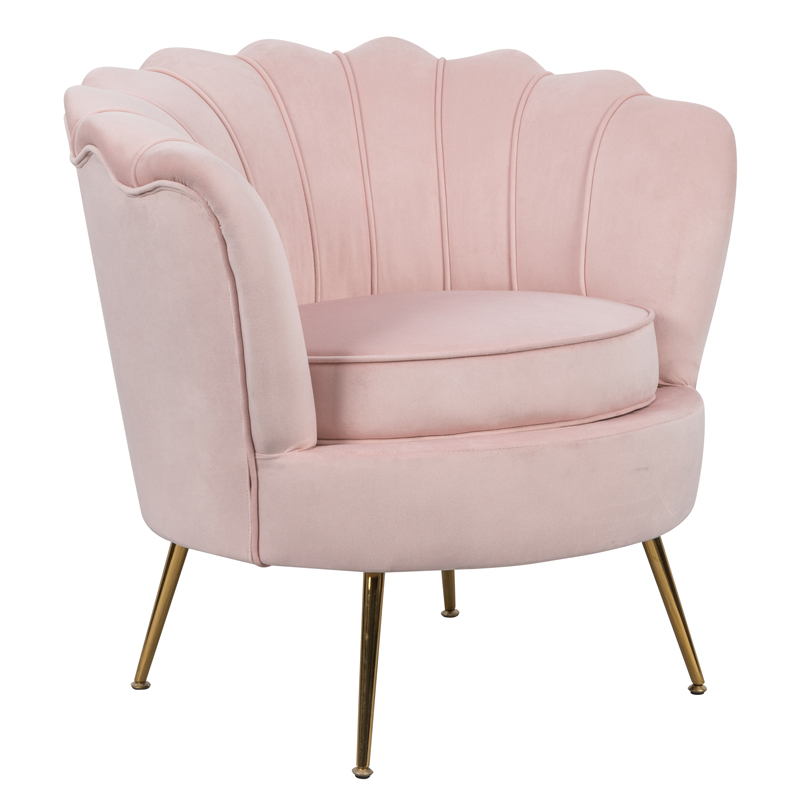 Lotus velvet store accent tub chair