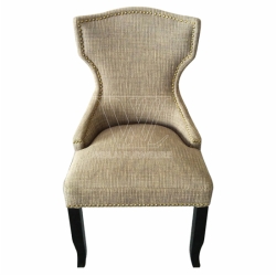 Nailed Fabric Dining Chair