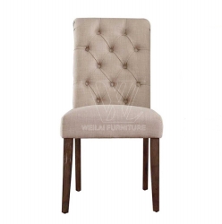 Hand Tufted Fabric Upholstery Dining Chair