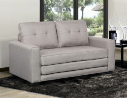 Fabric Fold-out Loveseat Sofa Bed Two Seater