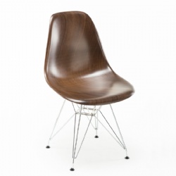 Replica Eames Walnut Finishing PP Plastic Side Chair
